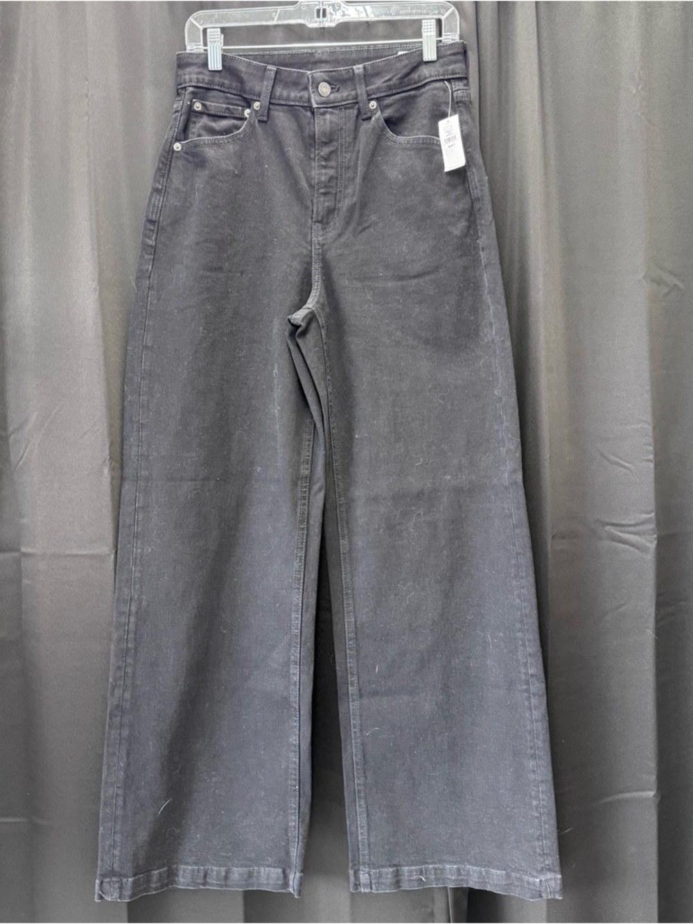 GAP Black Wide-Leg High-Rise Jeans